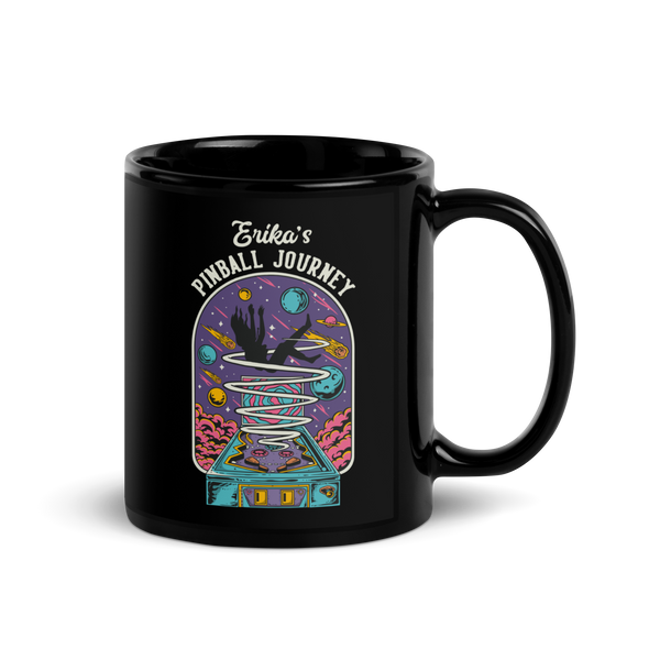 Erika's Pinball Journey - Black Mug