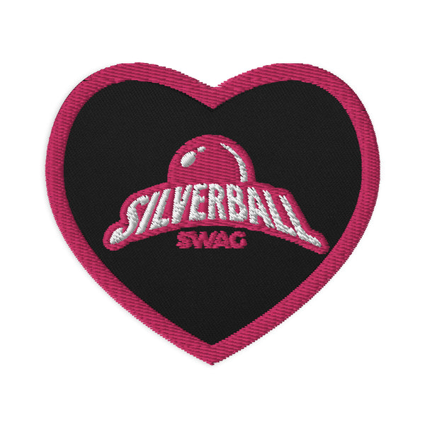Silverball Swag - Embroidered Heart Patch (multiple colors available)