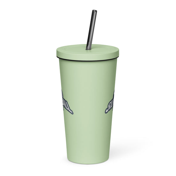 Silverball Swag - Insulated tumbler with a straw