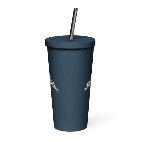 Silverball Swag - Insulated tumbler with a straw
