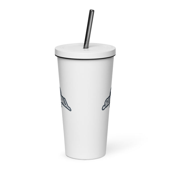 Silverball Swag - Insulated tumbler with a straw