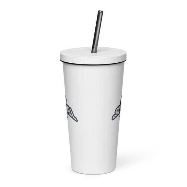 Silverball Swag - Insulated tumbler with a straw