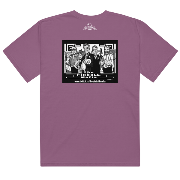 The Pinball Mafia w/Back Graphic - Comfort Colors Heavyweight T-shirt