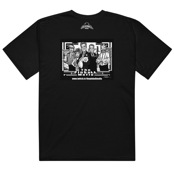The Pinball Mafia w/Back Graphic - Comfort Colors Heavyweight T-shirt