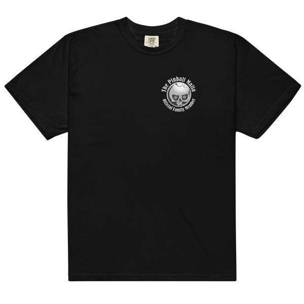The Pinball Mafia Ball w/Back - Comfort Colors Heavyweight T-shirt