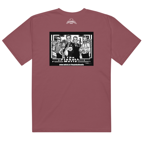The Pinball Mafia w/Back Graphic - Comfort Colors Heavyweight T-shirt