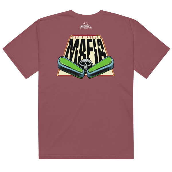 The Pinball Mafia Ball w/Back - Comfort Colors Heavyweight T-shirt