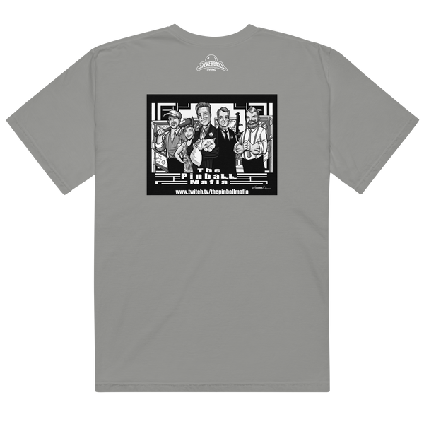The Pinball Mafia w/Back Graphic - Comfort Colors Heavyweight T-shirt