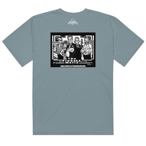 The Pinball Mafia w/Back Graphic - Comfort Colors Heavyweight T-shirt