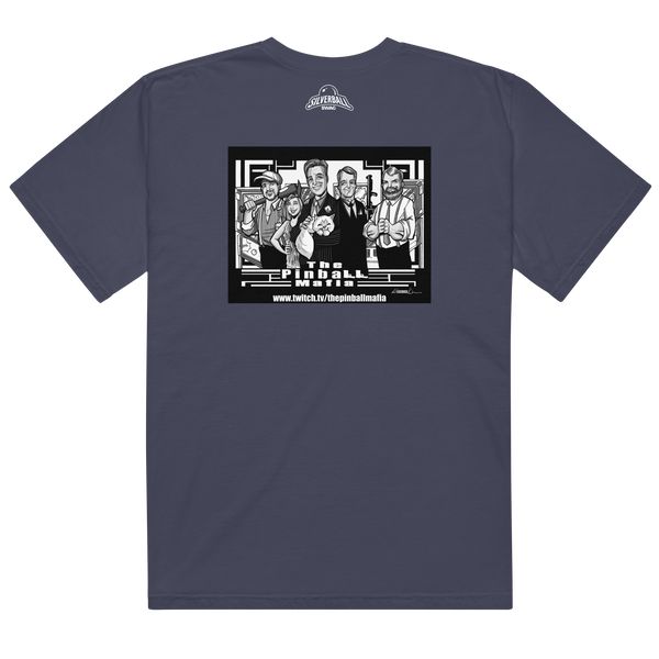 The Pinball Mafia w/Back Graphic - Comfort Colors Heavyweight T-shirt