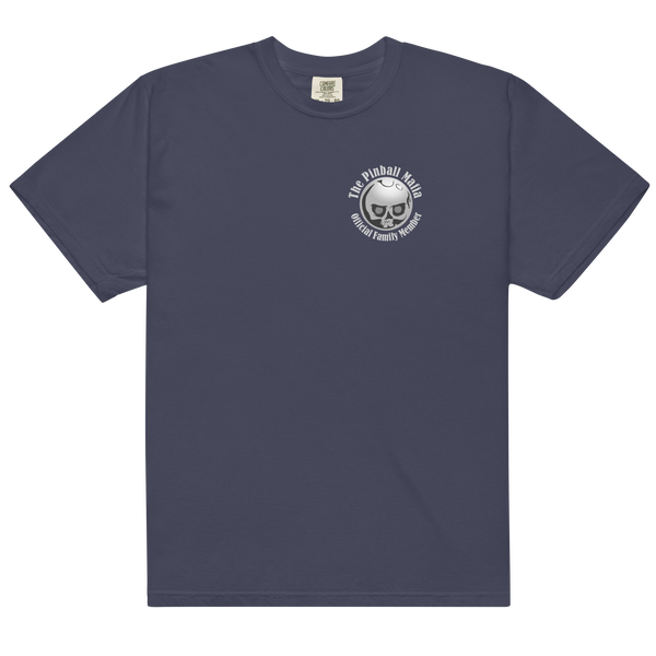 The Pinball Mafia Ball w/Back - Comfort Colors Heavyweight T-shirt