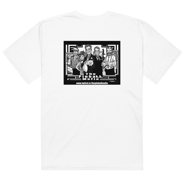 The Pinball Mafia w/Back Graphic - Comfort Colors Heavyweight T-shirt