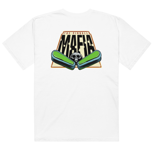 The Pinball Mafia Ball w/Back - Comfort Colors Heavyweight T-shirt