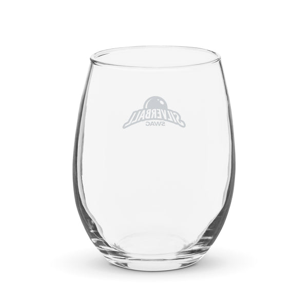 Silverball Swag - Stemless wine glass