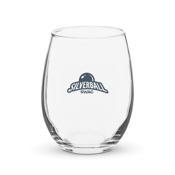 Silverball Swag - Stemless wine glass