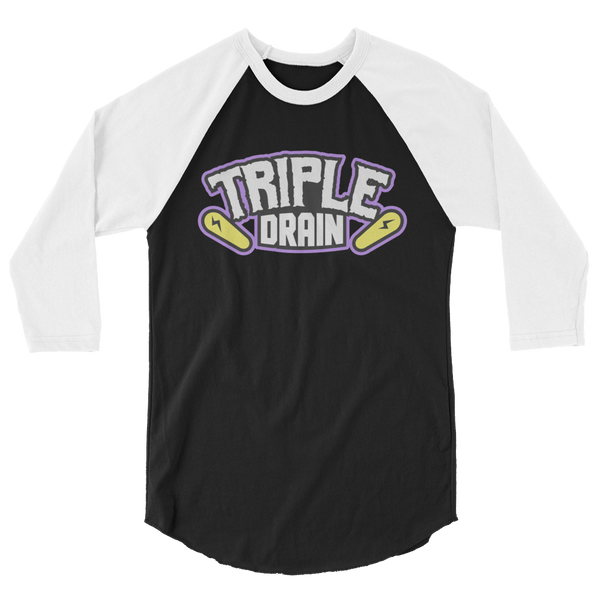 Triple Drain (White) - 3/4 Sleeve Shirt