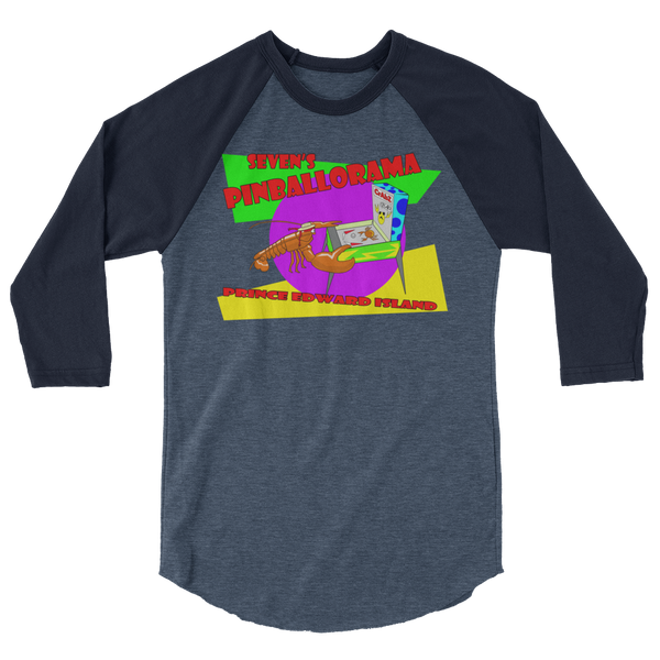 Seven's Pinballorama Lobster - 3/4 Sleeve Shirt