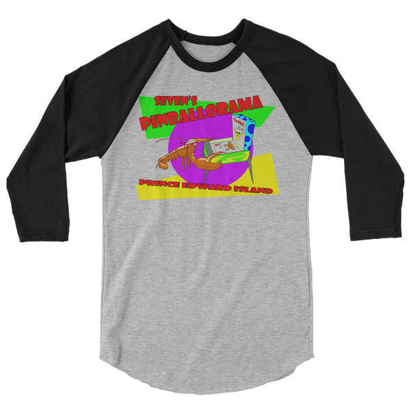 Seven's Pinballorama Lobster - 3/4 Sleeve Shirt