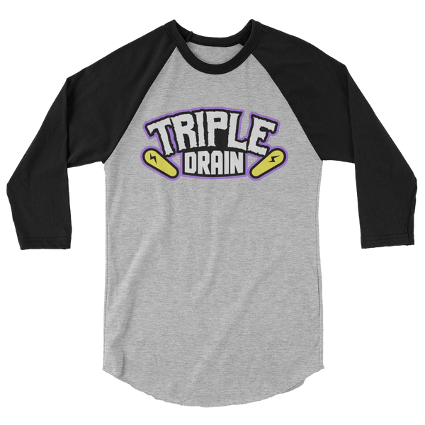 Triple Drain (White) - 3/4 Sleeve Shirt