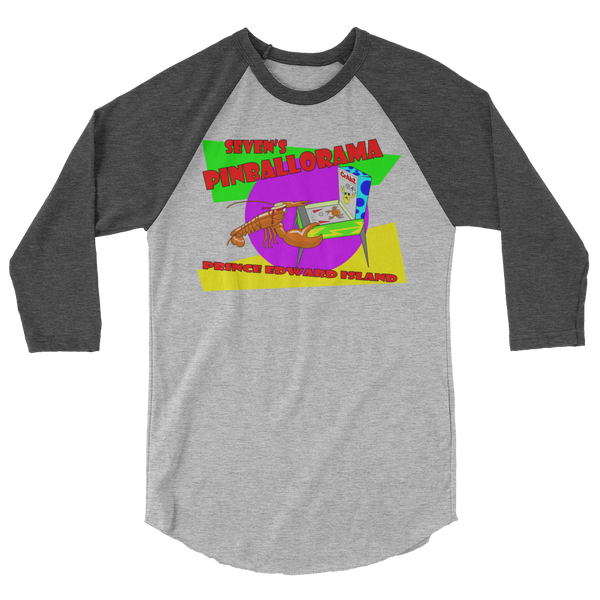 Seven's Pinballorama Lobster - 3/4 Sleeve Shirt