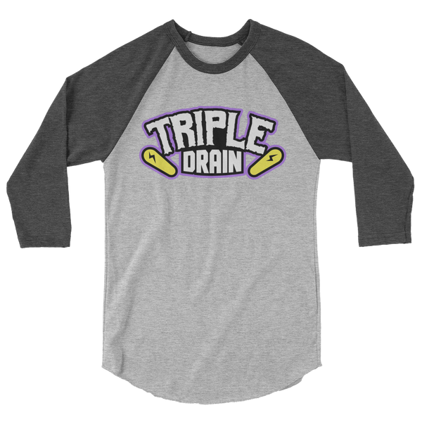 Triple Drain (White) - 3/4 Sleeve Shirt