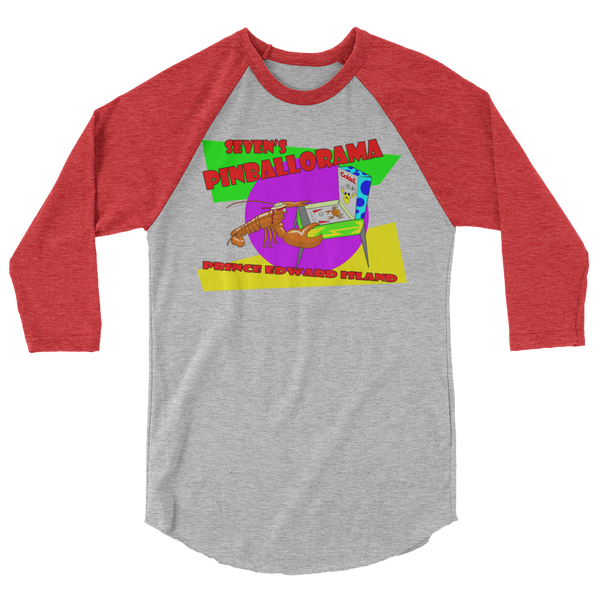 Seven's Pinballorama Lobster - 3/4 Sleeve Shirt