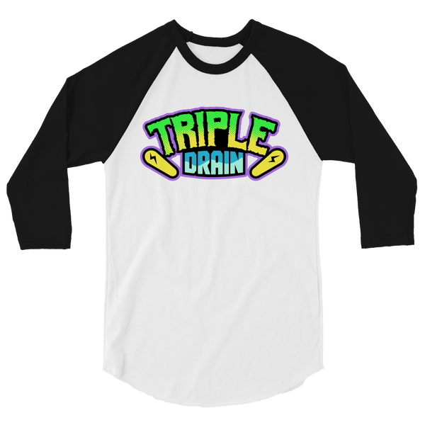 Triple Drain (Full Color) - 3/4 Sleeve Shirt