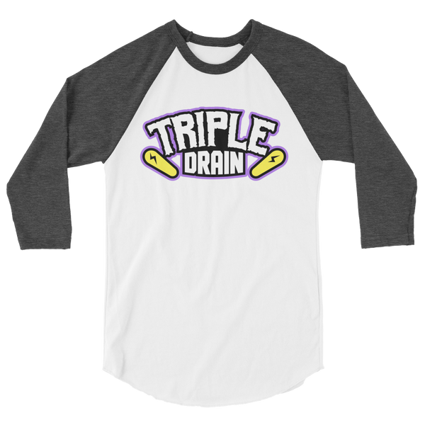 Triple Drain (White) - 3/4 Sleeve Shirt