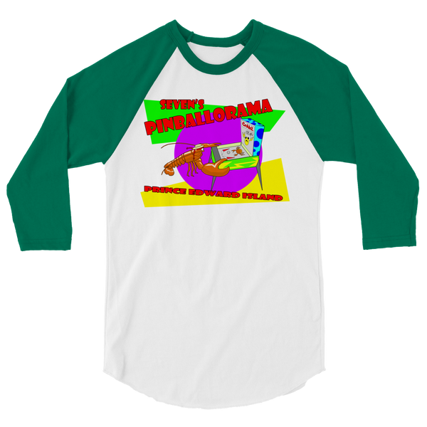 Seven's Pinballorama Lobster - 3/4 Sleeve Shirt