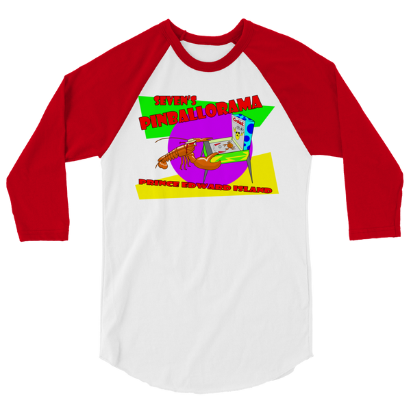 Seven's Pinballorama Lobster - 3/4 Sleeve Shirt
