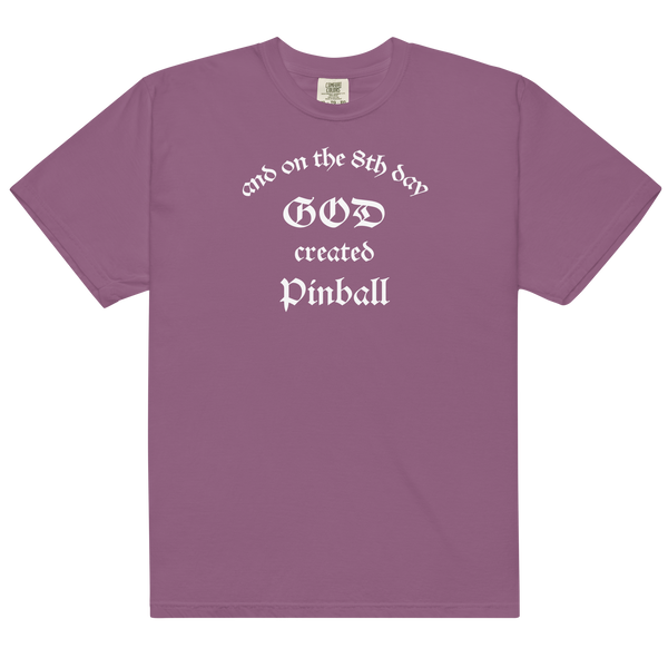 God Created Pinball - Heavyweight t-shirt
