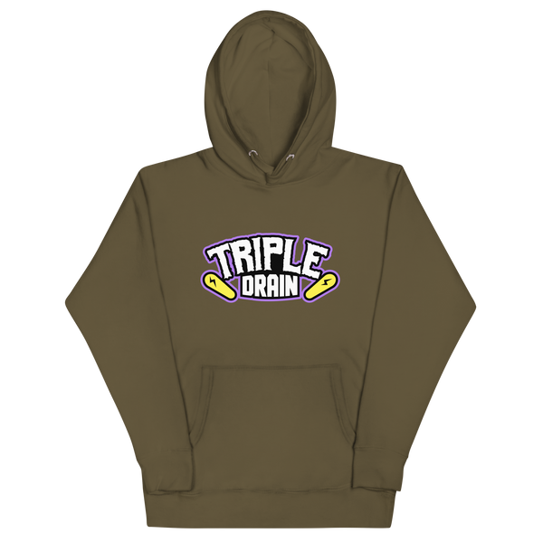 Triple Drain (White Front Only) - Unisex Hoodie