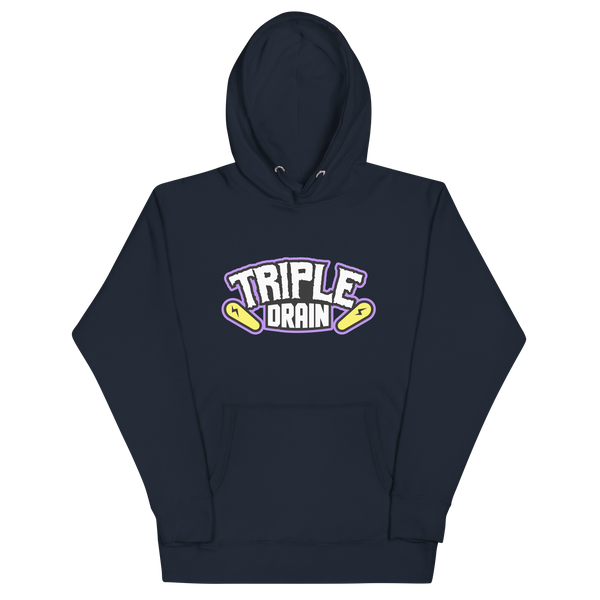 Triple Drain (White Front Only) - Unisex Hoodie