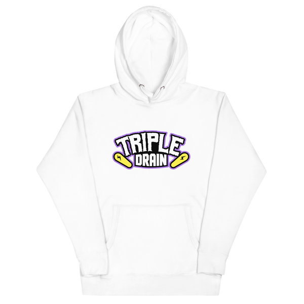Triple Drain (White Front Only) - Unisex Hoodie