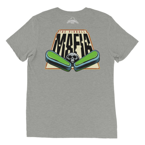 The Pinball Mafia Ball w/Back - Premium Tri-Blend T-shirt