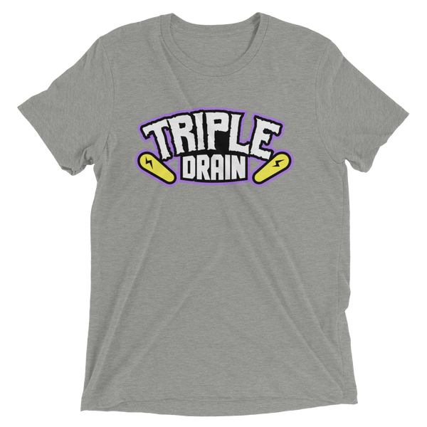 Triple Drain (White) - Premium Tri-blend T-shirt