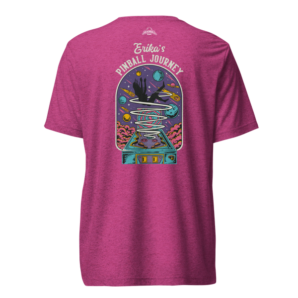 Erika's Pinball Journey Silhouette - Premium Tri-blend Shirt