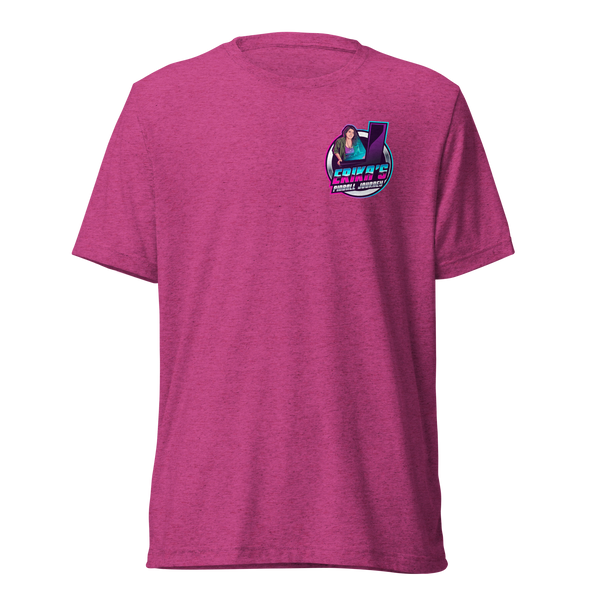 Erika's Pinball Journey Silhouette - Premium Tri-blend Shirt