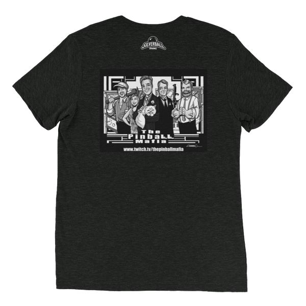 The Pinball Mafia w/Back Graphic - Premium Tri-Blend T-shirt
