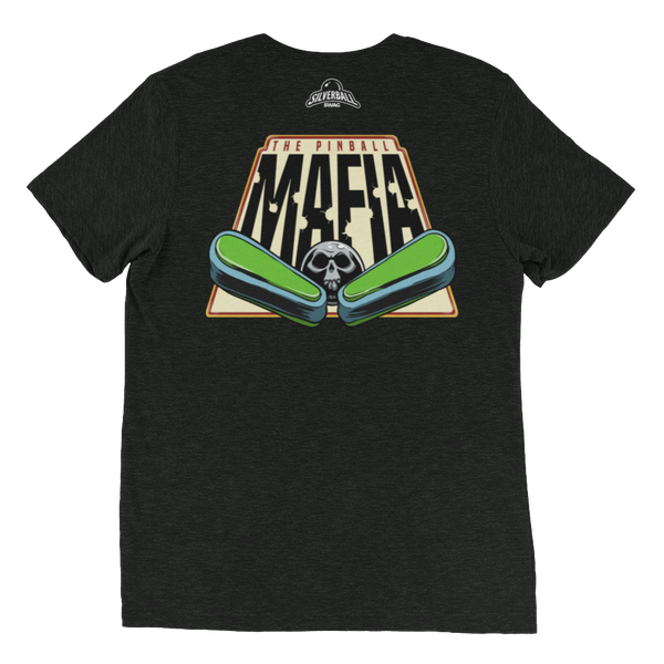 The Pinball Mafia Ball w/Back - Premium Tri-Blend T-shirt