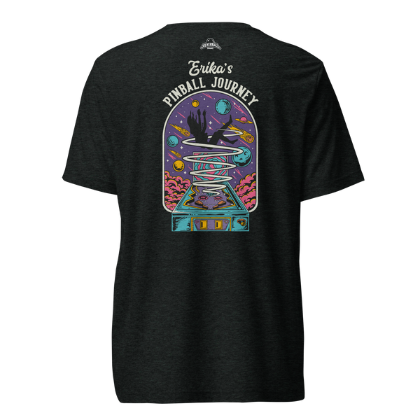 Erika's Pinball Journey Silhouette - Premium Tri-blend Shirt
