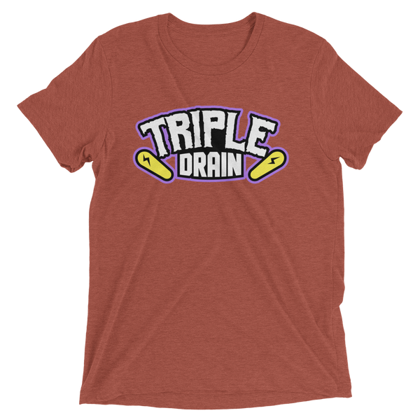 Triple Drain (White) - Premium Tri-blend T-shirt