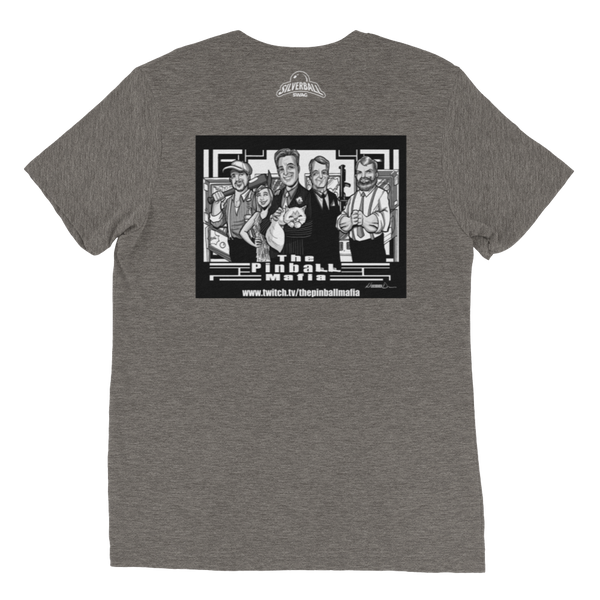 The Pinball Mafia w/Back Graphic - Premium Tri-Blend T-shirt