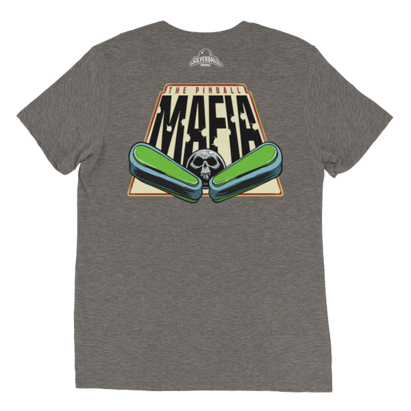 The Pinball Mafia Ball w/Back - Premium Tri-Blend T-shirt