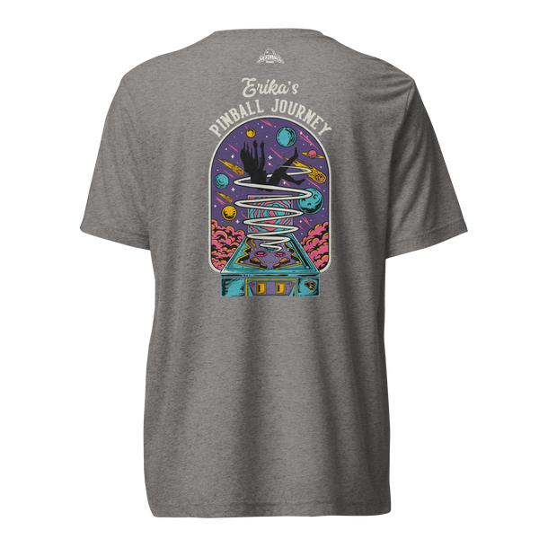 Erika's Pinball Journey Silhouette - Premium Tri-blend Shirt