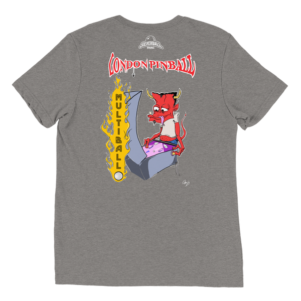 London Pinball Demon Multiball - Premium Tri-blend T-shirt