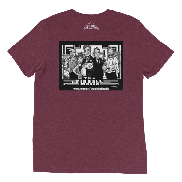 The Pinball Mafia w/Back Graphic - Premium Tri-Blend T-shirt