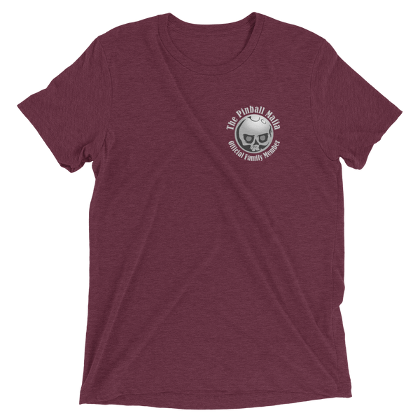 The Pinball Mafia Ball w/Back - Premium Tri-Blend T-shirt