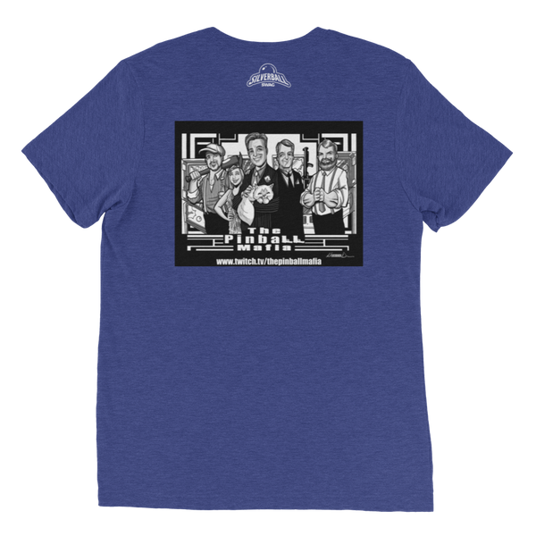 The Pinball Mafia w/Back Graphic - Premium Tri-Blend T-shirt