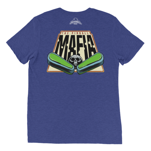 The Pinball Mafia Ball w/Back - Premium Tri-Blend T-shirt